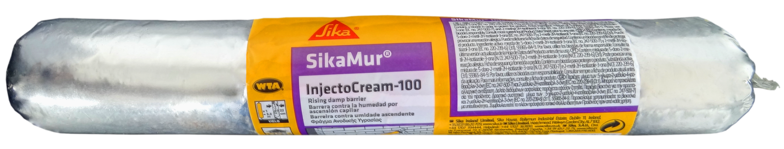 Sellar provisionalmente las filtraciones de agua para permitir la posterior impermeabilización de un elemento - SIKAMUR INJECTOCREAM-100 - Imagen 2