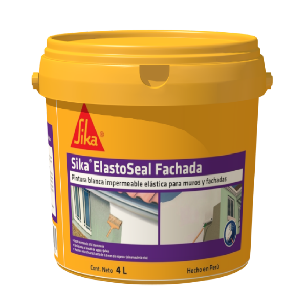 Proteger las fachadas o estructuras de concreto del ataque de la contaminación ambiental - SIKA® ELASTOSEAL FACHADA