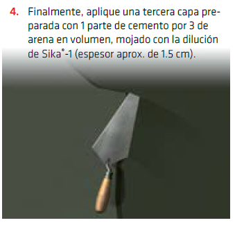 Impermeabilizar el mortero de pisos y muros - SIKA®-1 - Imagen 6