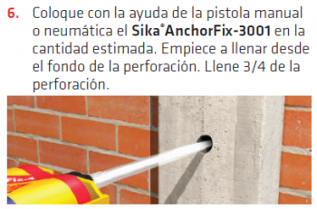 Hacer anclajes y reforzar estructuras - SIKA ANCHORFIX® -3001 - Imagen 8