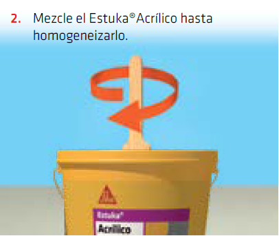 Un estuco blanco y resistente que selle fisuras del pañete en interior y exterior - ESTUKA®ACRÍLICO - Imagen 4