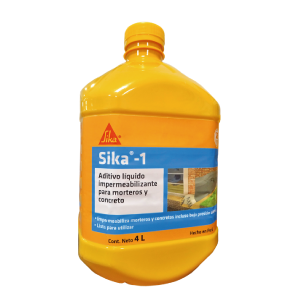 Impermeabilizar el mortero de pisos y muros – SIKA®-1 Impermeabilizar el mortero de pisos y muros – SIKA®-1