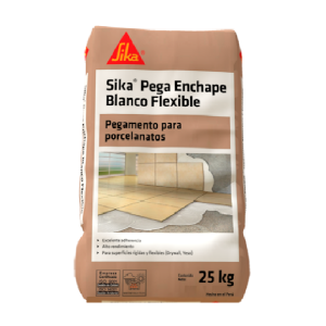 Pegar porcelanato en exteriores – SIKA® PEGA ENCHAPE BLANCO FLEXIBLE